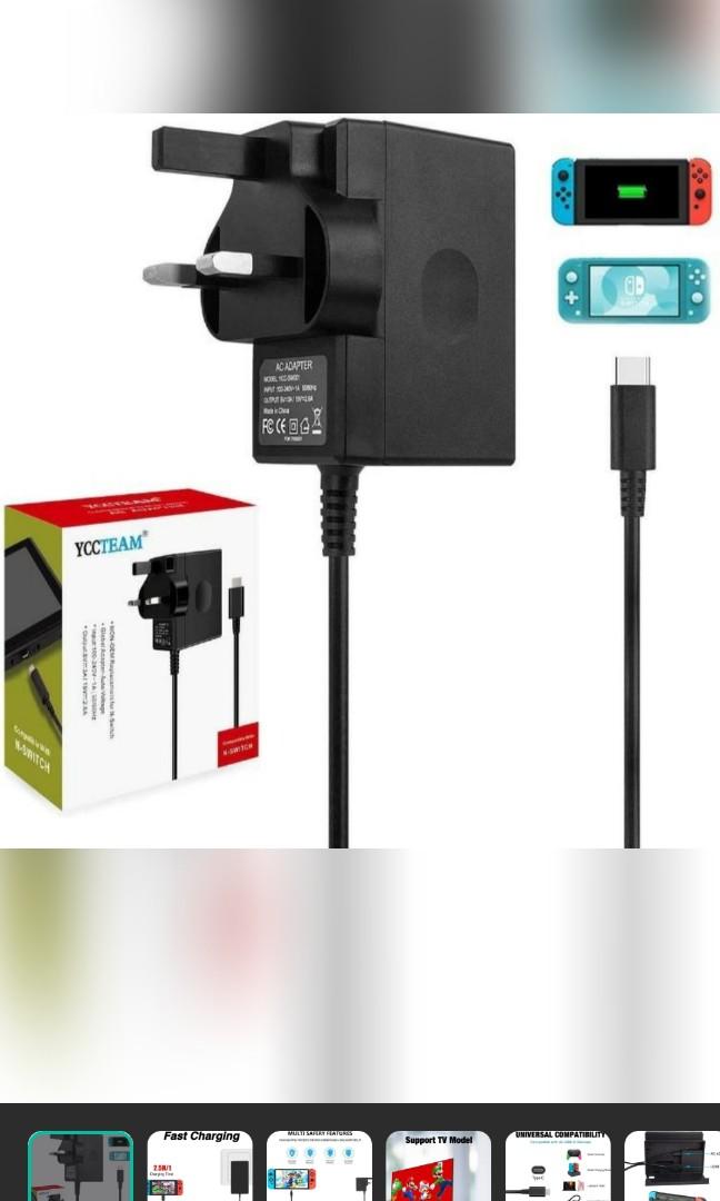 charging switch pro controller with ac adapter