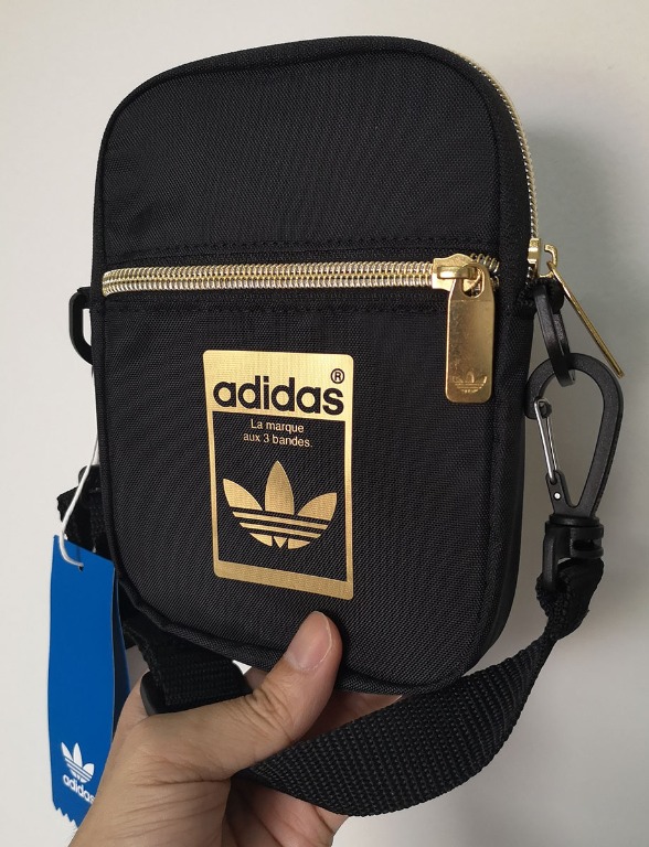 Adidas Gold Crossbody Sling Bag, Men's Fashion, Bags, on Carousell