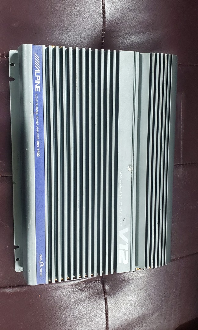 ALPINE 柔かい V12DC STRAIGHT MRV-F400S 4chアンプ