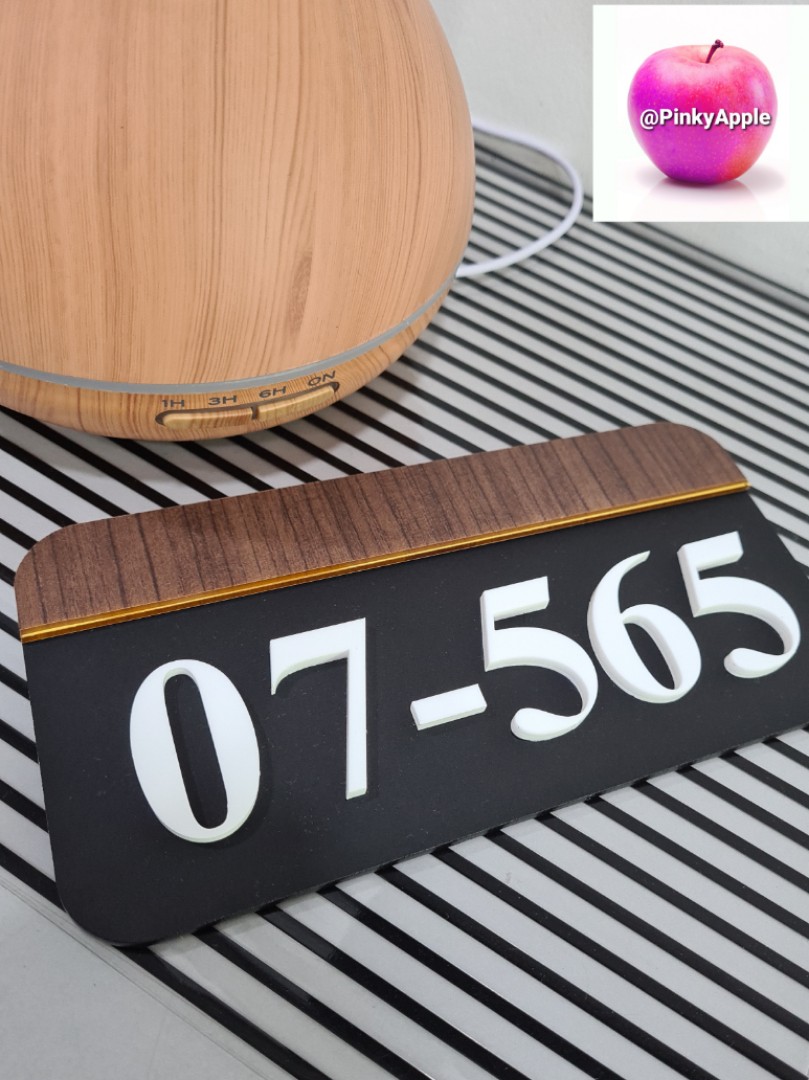 Apartment Unit number sign, Hobbies & Toys, Memorabilia & Collectibles