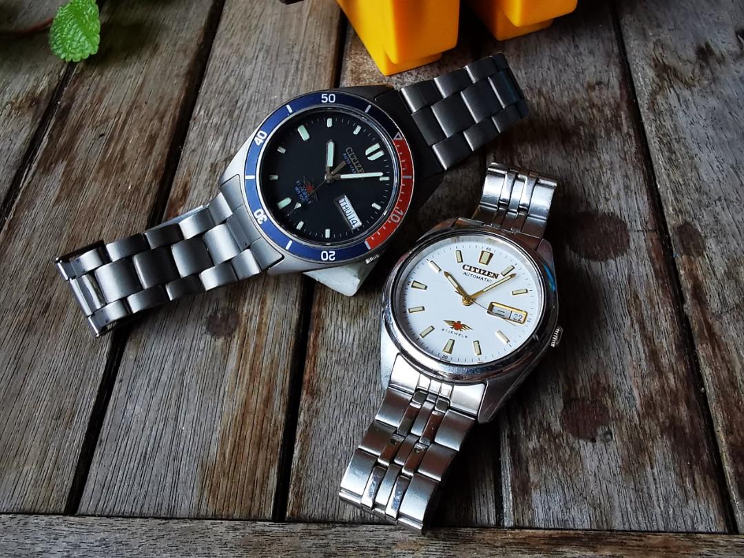 AS A PAIR Titanium Citizen Eagle and White Eagle Vintage Watch Mobile Phones Gadgets Wearables Smart Watches on Carousell