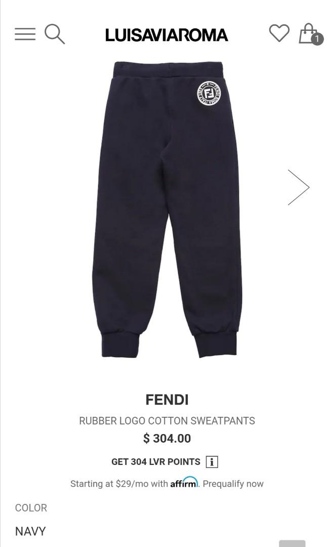 kids fendi joggers