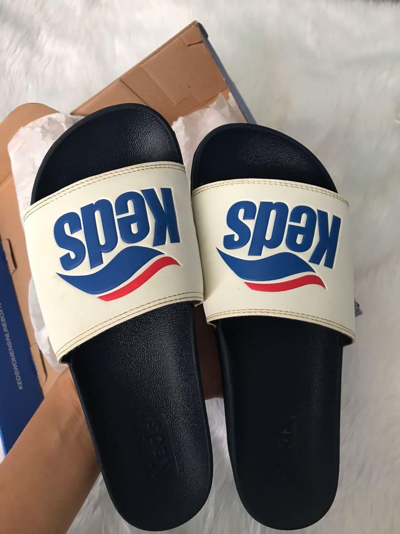 Authentic Keds slides, Women's Fashion, Footwear, Flats & Sandals on