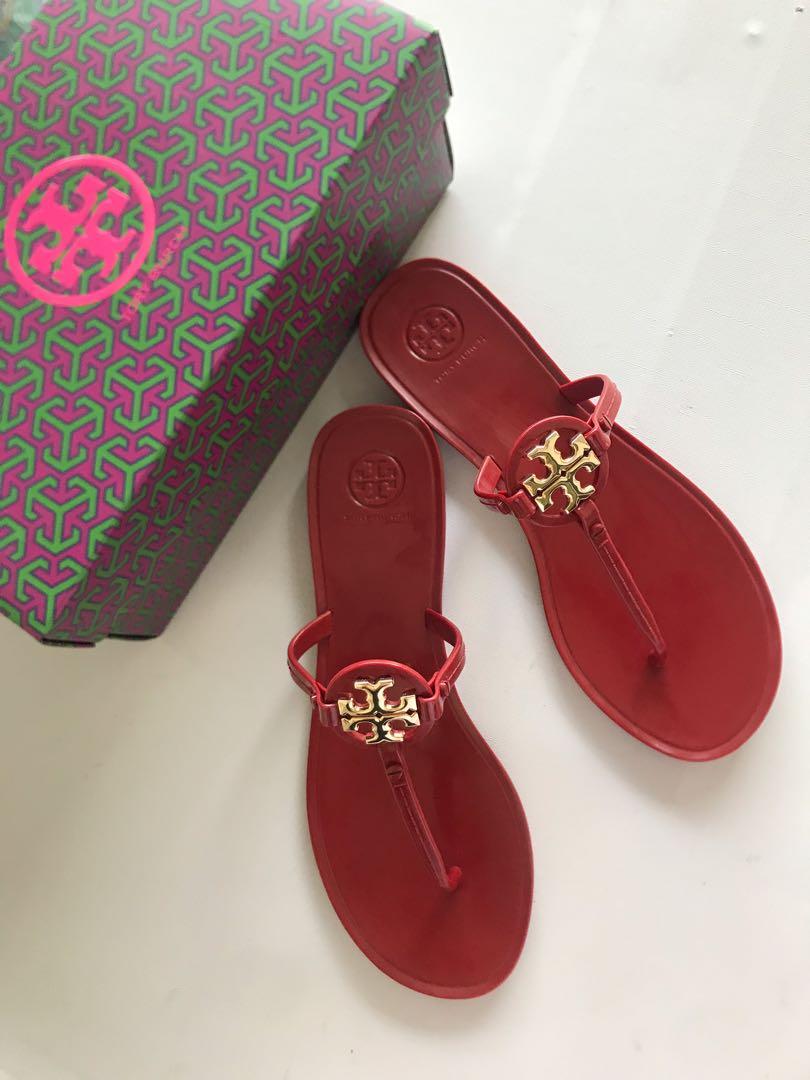 Authentic Tory Burch Mini Miller Jelly Thong, Women's Fashion, Footwear,  Flats & Sandals on Carousell