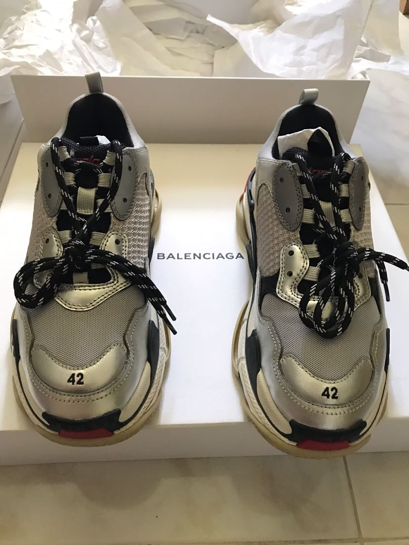 Triple s silver red sales