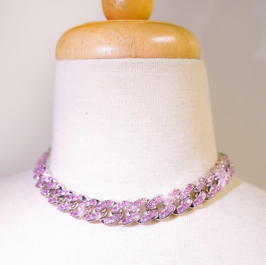 Barbie Pink Cuban Link Necklace