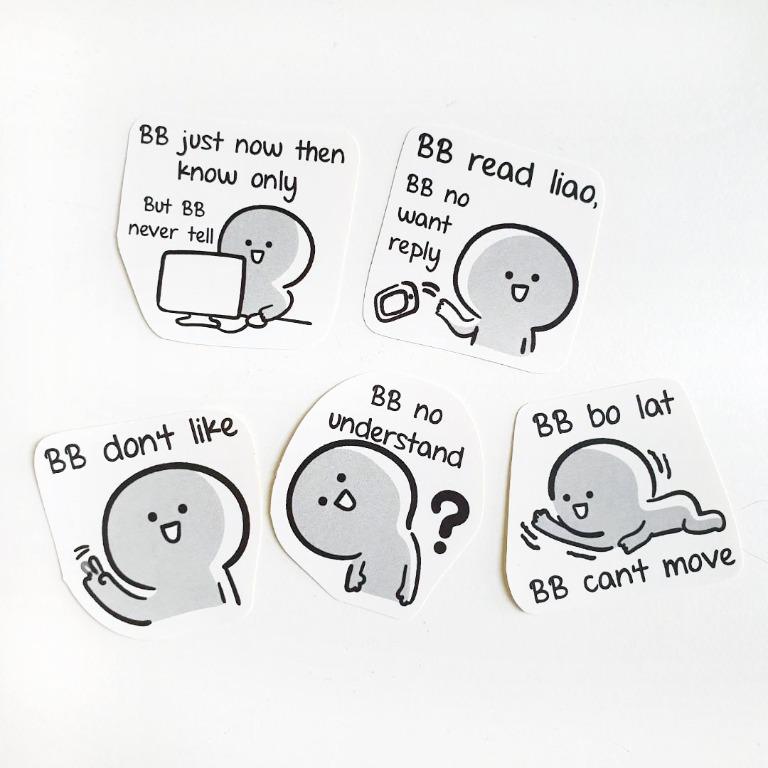Bb Never Tell Telegram Stickers, Hobbies & Toys, Stationery & Craft ...