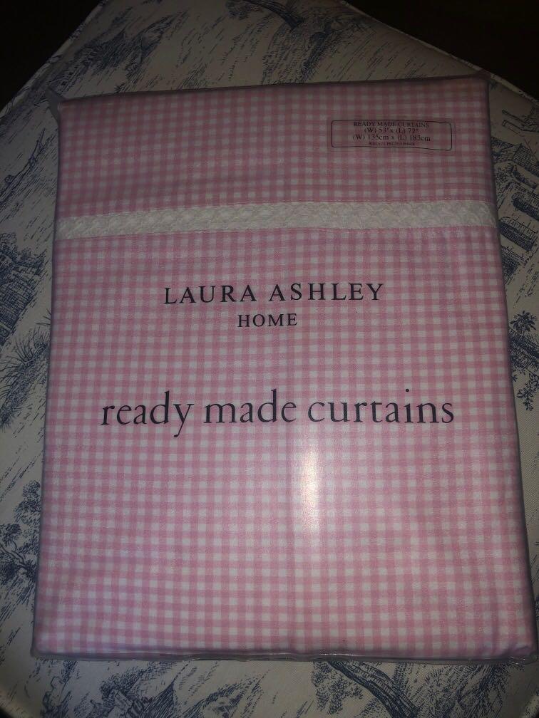 Brand New Laura Ashley Ready Made Curtains Home Furniture Home Tools And Accessories On Carousell Wisteria duck egg pencil pleat ready made curtains #lauraashleyhome. carousell