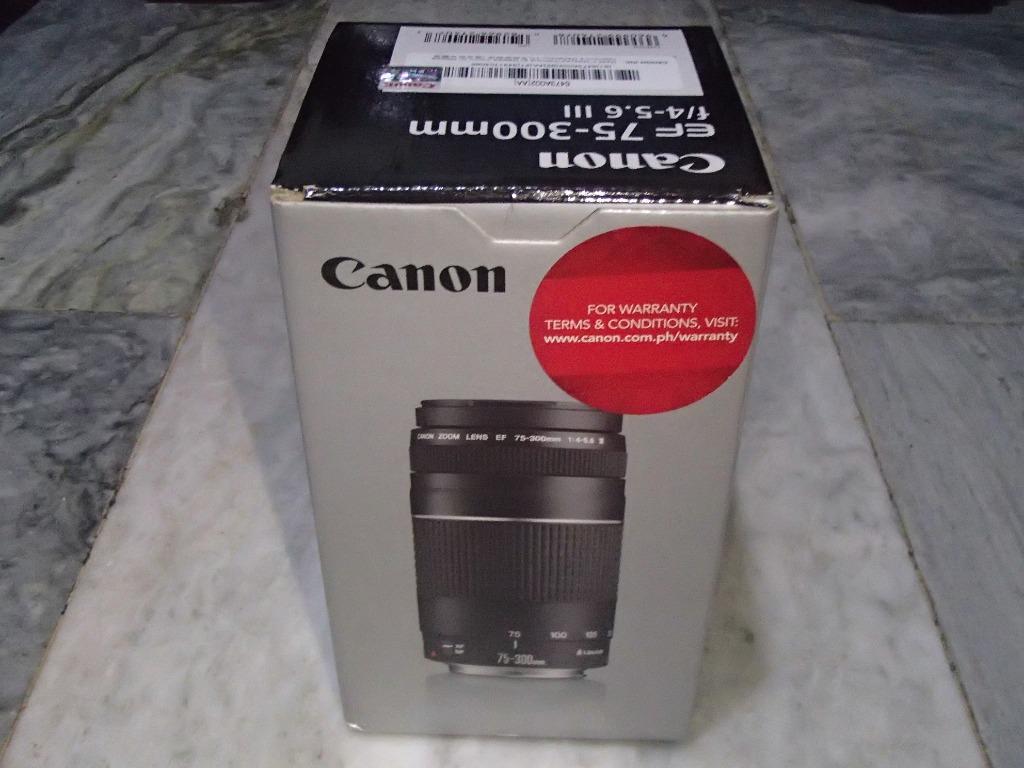 Canon Ef 75 300mm F 4 5 6 Iii Good As Bnew W Box Photography Cameras On Carousell