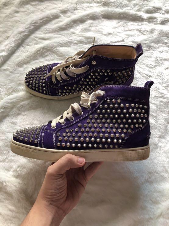 High Top Purple Louboutins Christian Louboutin Rantus High Top