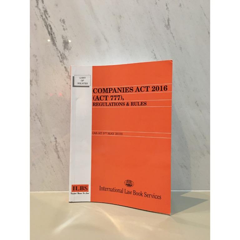Companies Act 2016 Act 777 Regulations Rules Books Stationery Books On Carousell