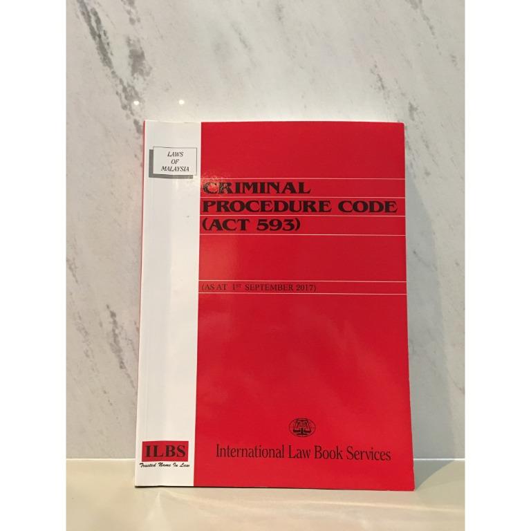 Criminal Procedure Code Act 593 Textbooks On Carousell