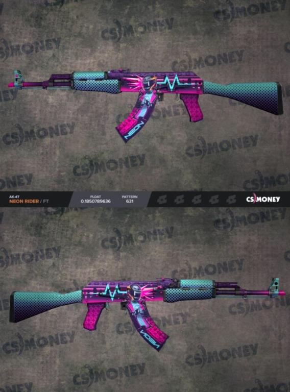 CSGO AK-47 Neon Rider, Video Gaming, Gaming Accessories, Game Gift ...