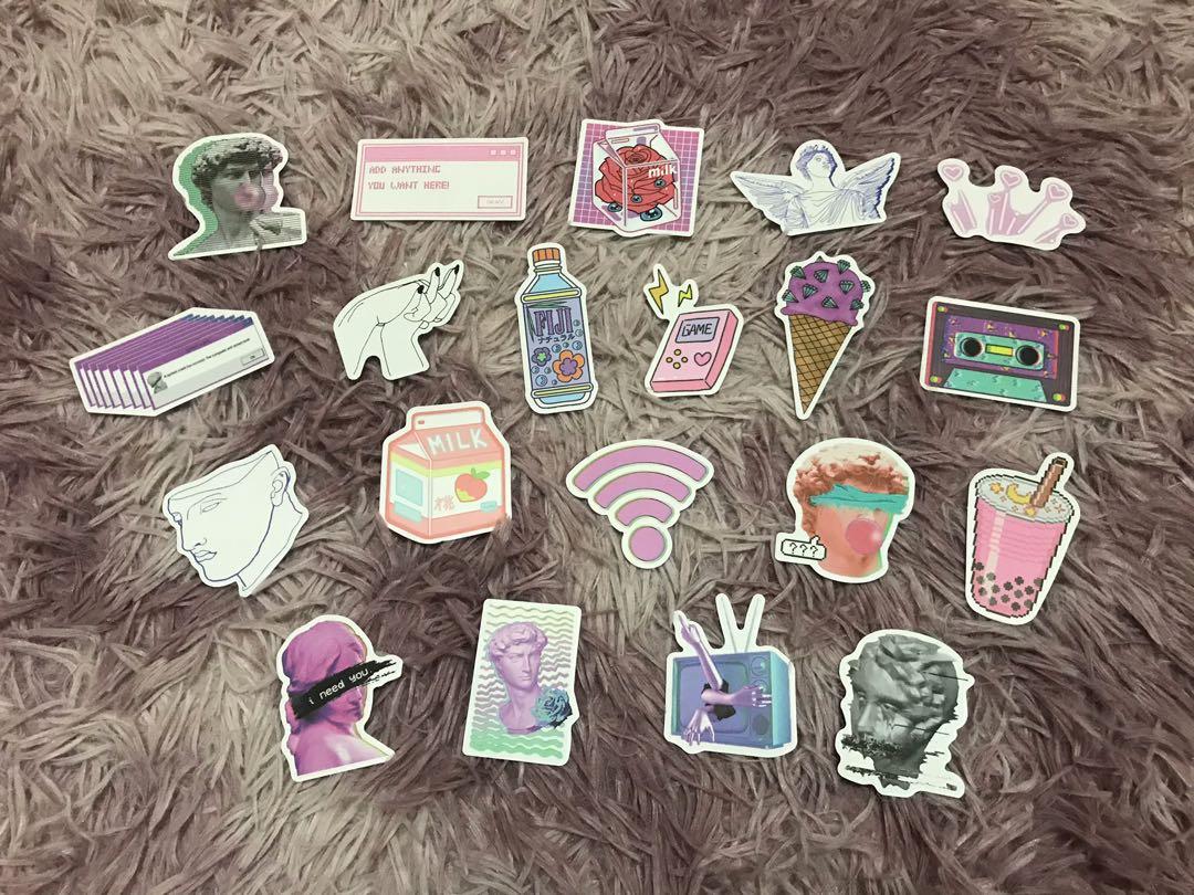 Cute Laptop Stickers (Category: Laptops & Notebooks) located in Cainta. Submitted by saykiaraaaaaaaa (Listing ID 1027900596, Image 3). Description: ‼️5 PESOS ONLY, CAN’T PUT IT IN THE DESCRIPTION. THE PRICE IS TOO LOW DAW‼️ Cute Laptop Stickers for sale for only 5 PESOS ❤️ ✨ Material is PVC (Matte) ✨ Waterproof ✨ MOP: GCash, BPI and PNB.