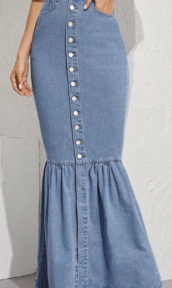 Denim mermaid skirt Clearance