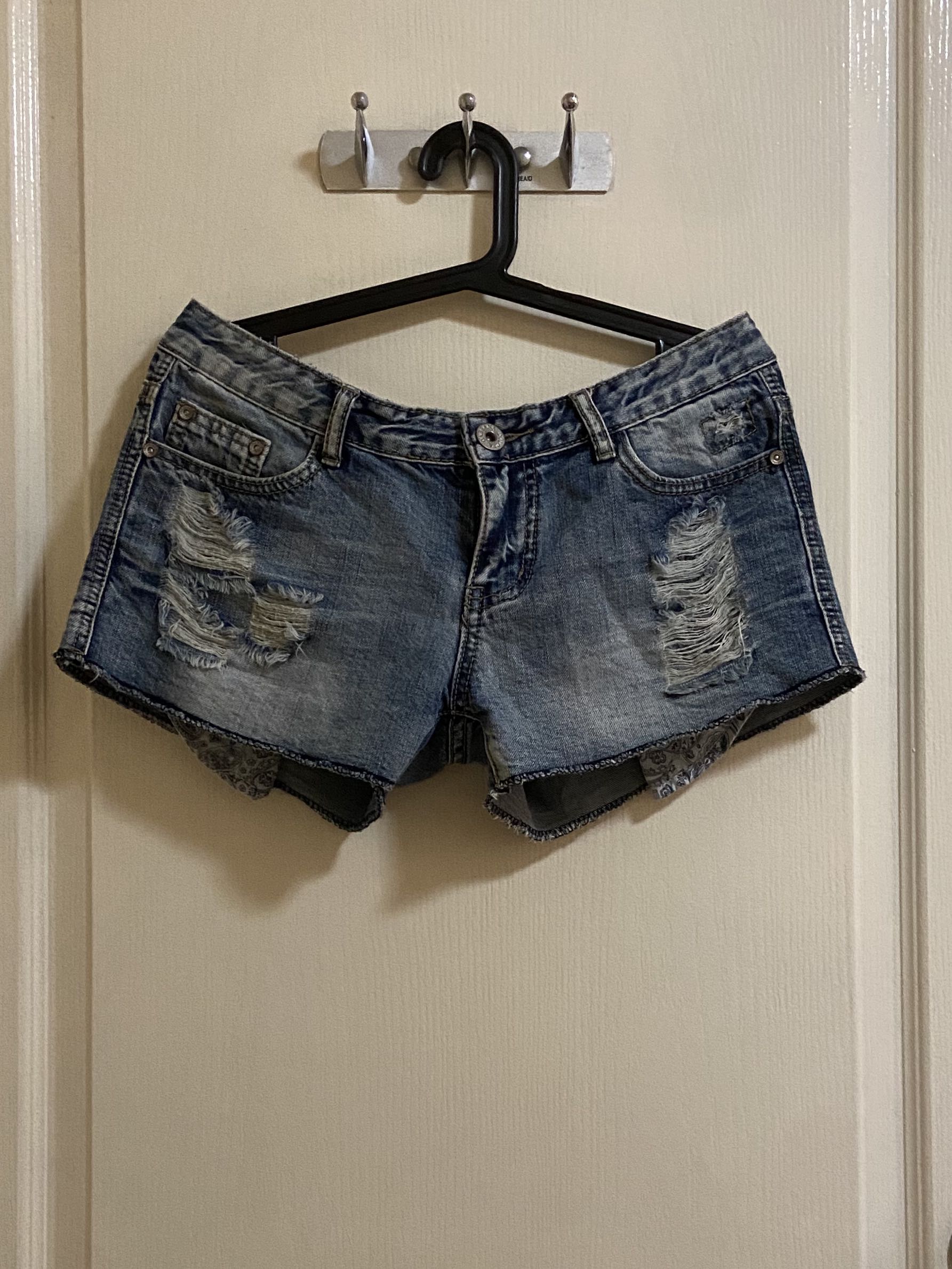 Dolce and Gabbana Ripped Denim Shorts 