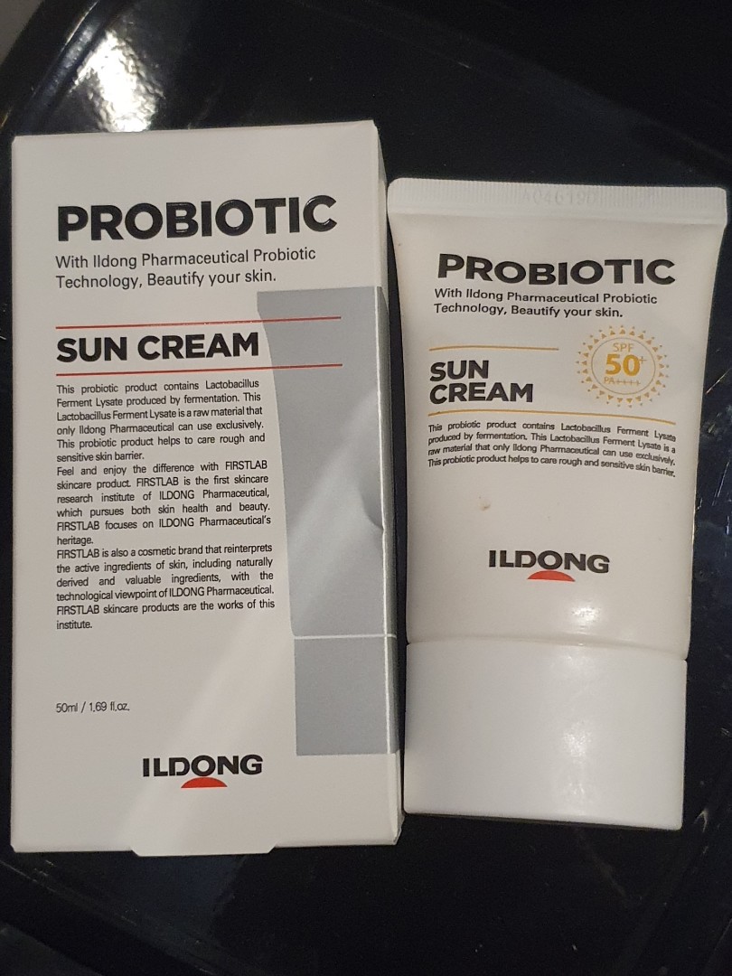 First lab probiotic sun cream spf 50, Kesehatan & Kecantikan, Kulit