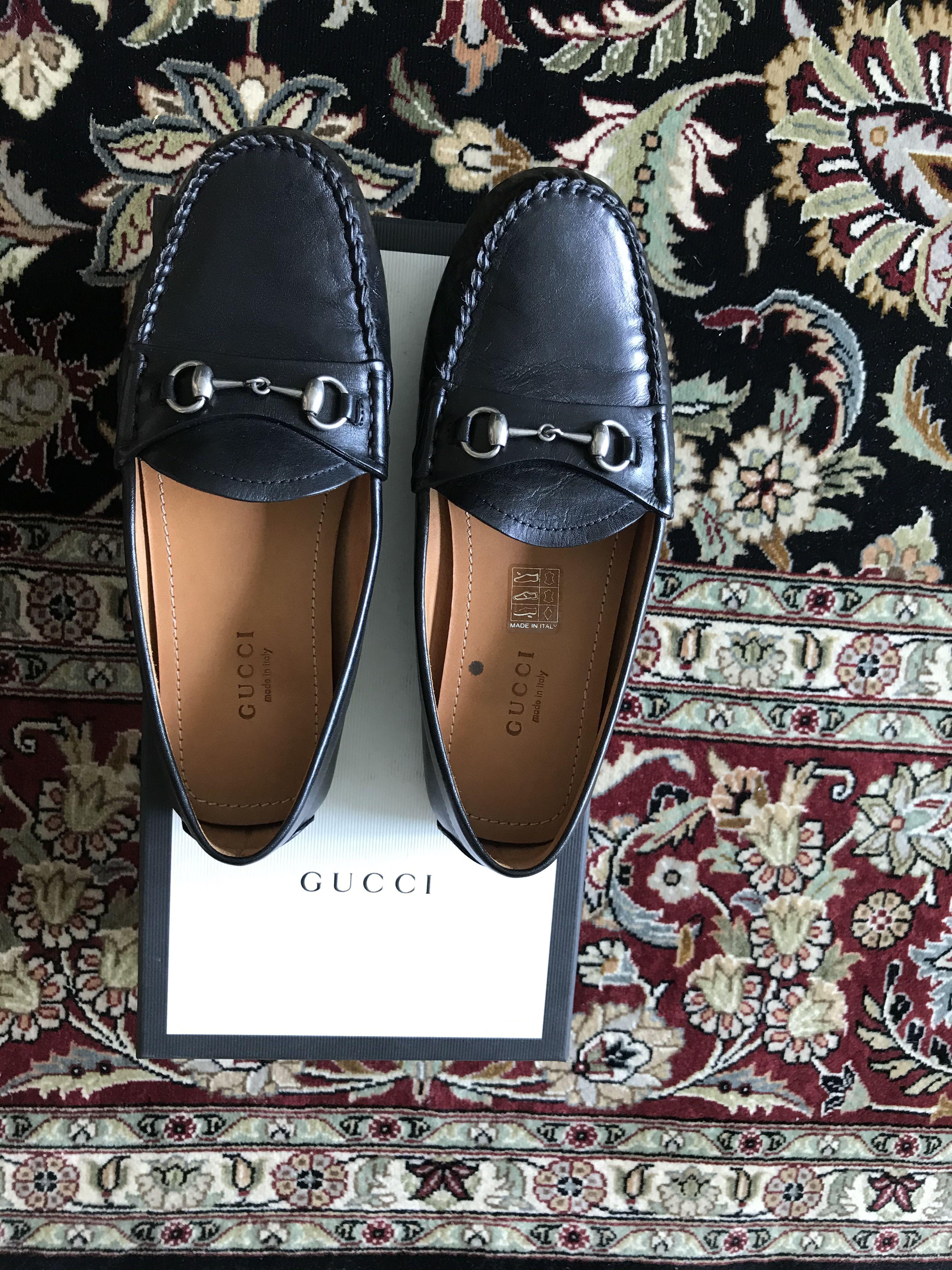 gucci driving moccasins womens