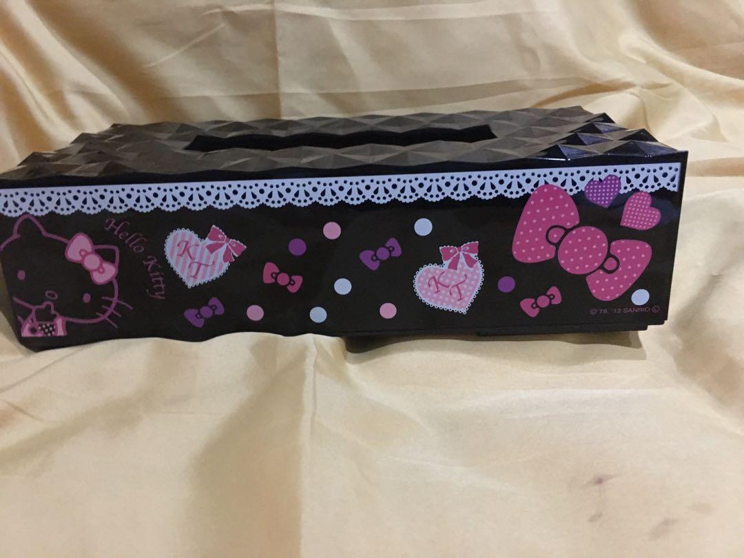 Hello kitty tissue box (Category: Storage Boxes & Baskets) located in Manila. Submitted by hellokitty_mnl (Listing ID 1039544517, Image 1). Description: Without box Maayos pa Sobra tago lang.