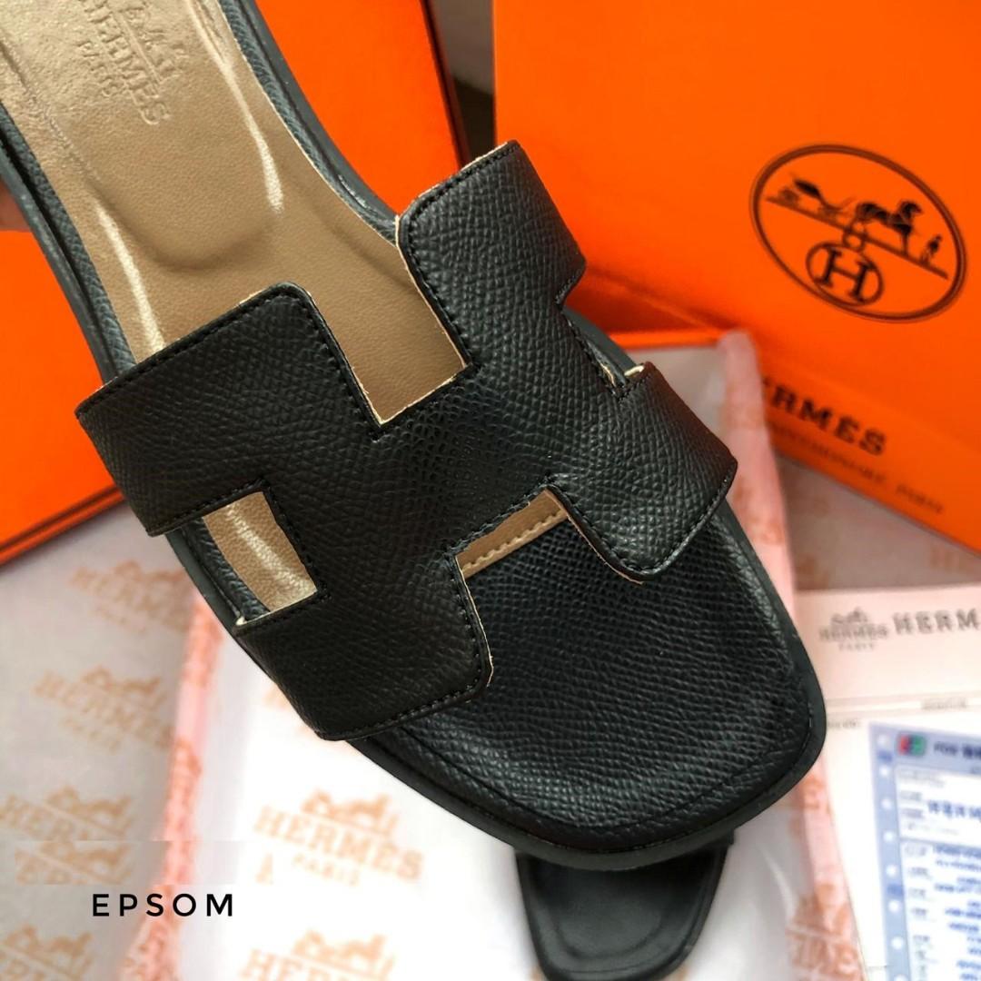 Hermes Oran Sandals EPSOM, Fesyen 