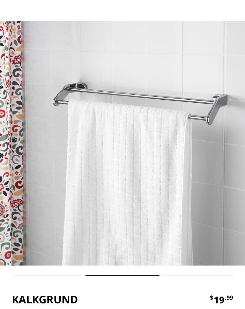 IKEA KALKGRUND Towel Rail, Furniture & Home Living, Bathroom & Kitchen