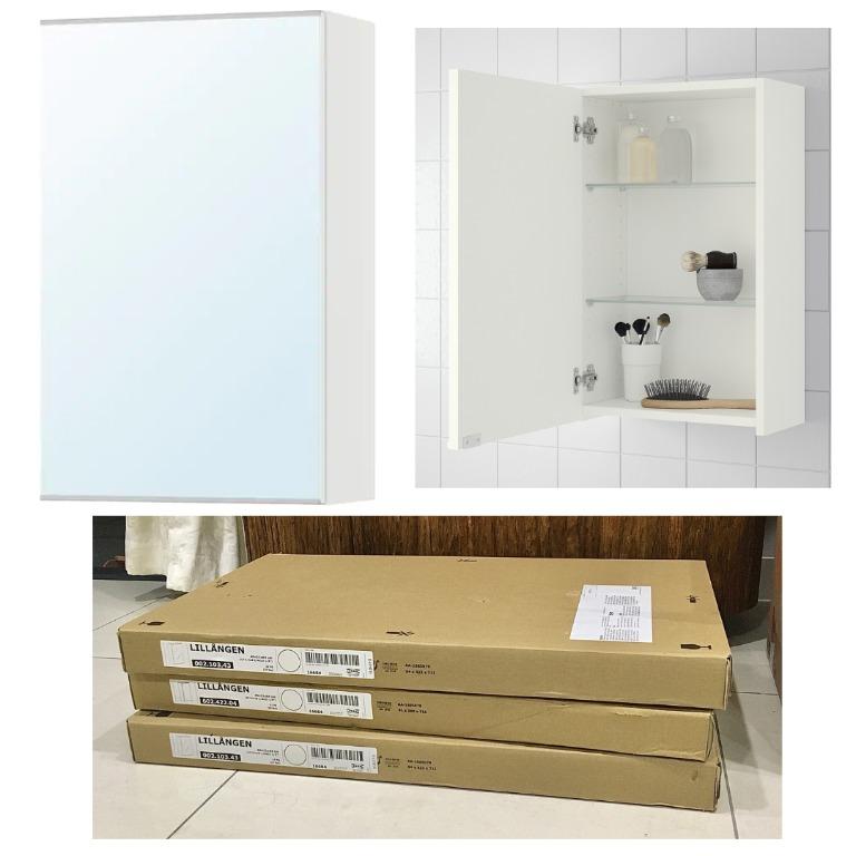 Ikea Wall Cabinet White No Mirror Lillangen Home Furniture Furniture On Carousell