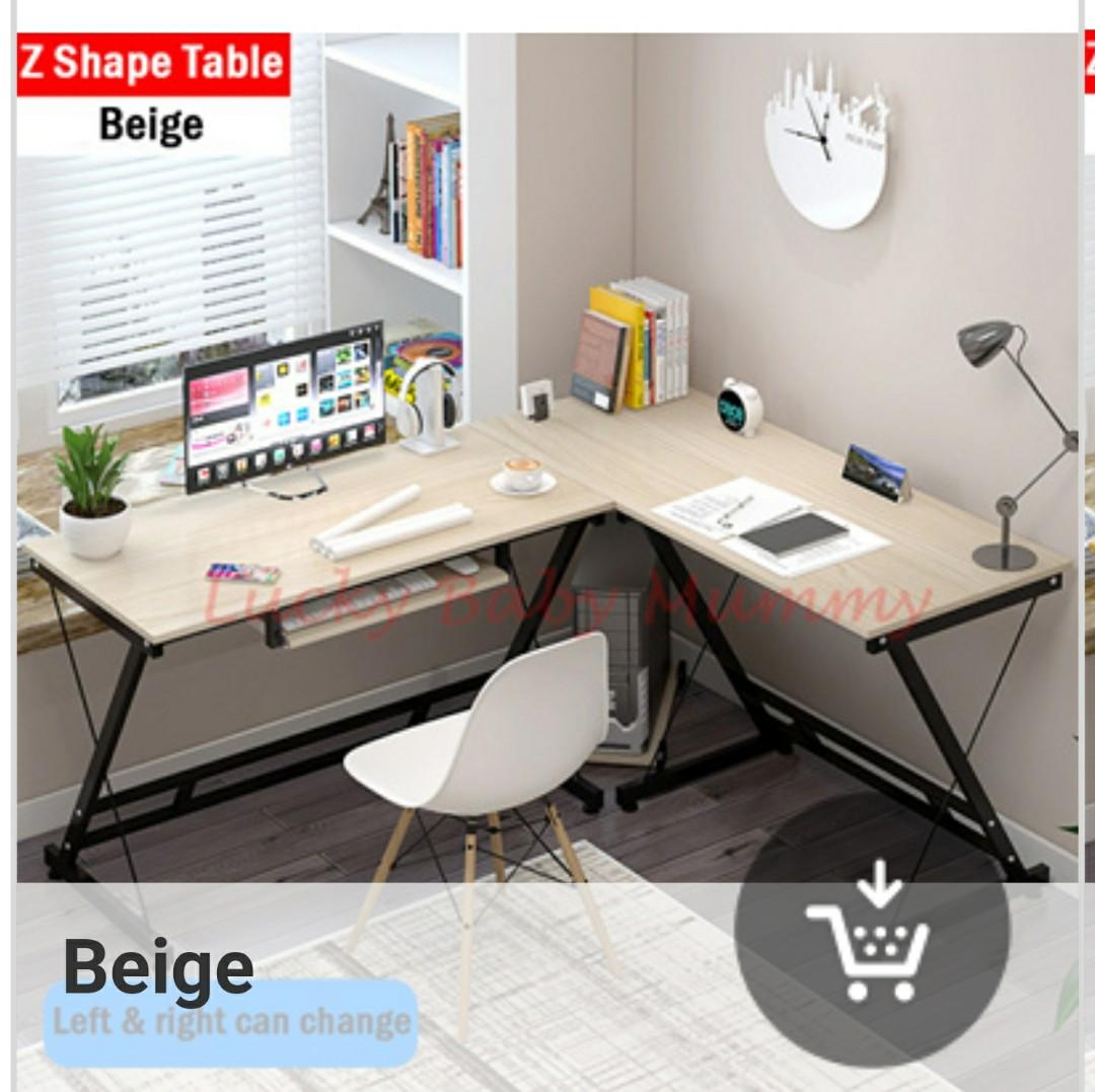 Interchangeable Orientation Z Shaped Corner Table Furniture Tables Chairs On Carousell