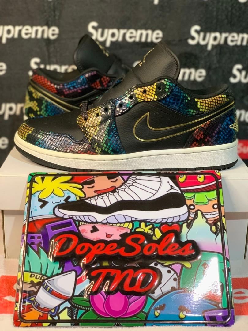 air jordan 1 multicolor snakeskin