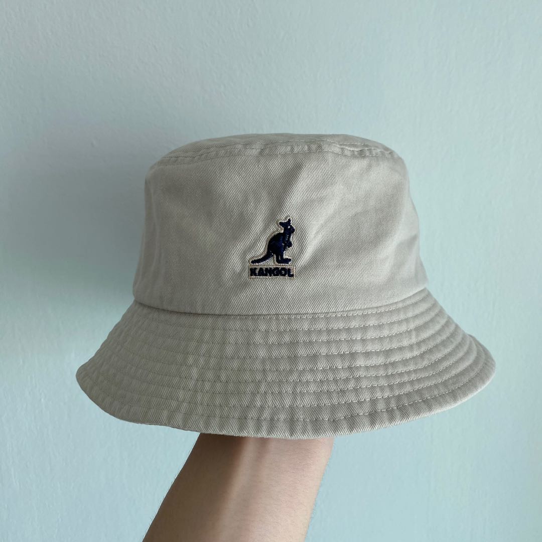 Tan kangol bucket hat clearance
