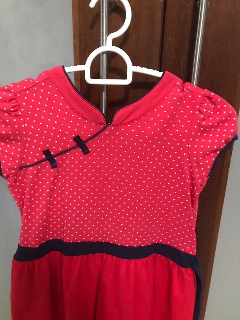 Red dress for 6 year old hot sale