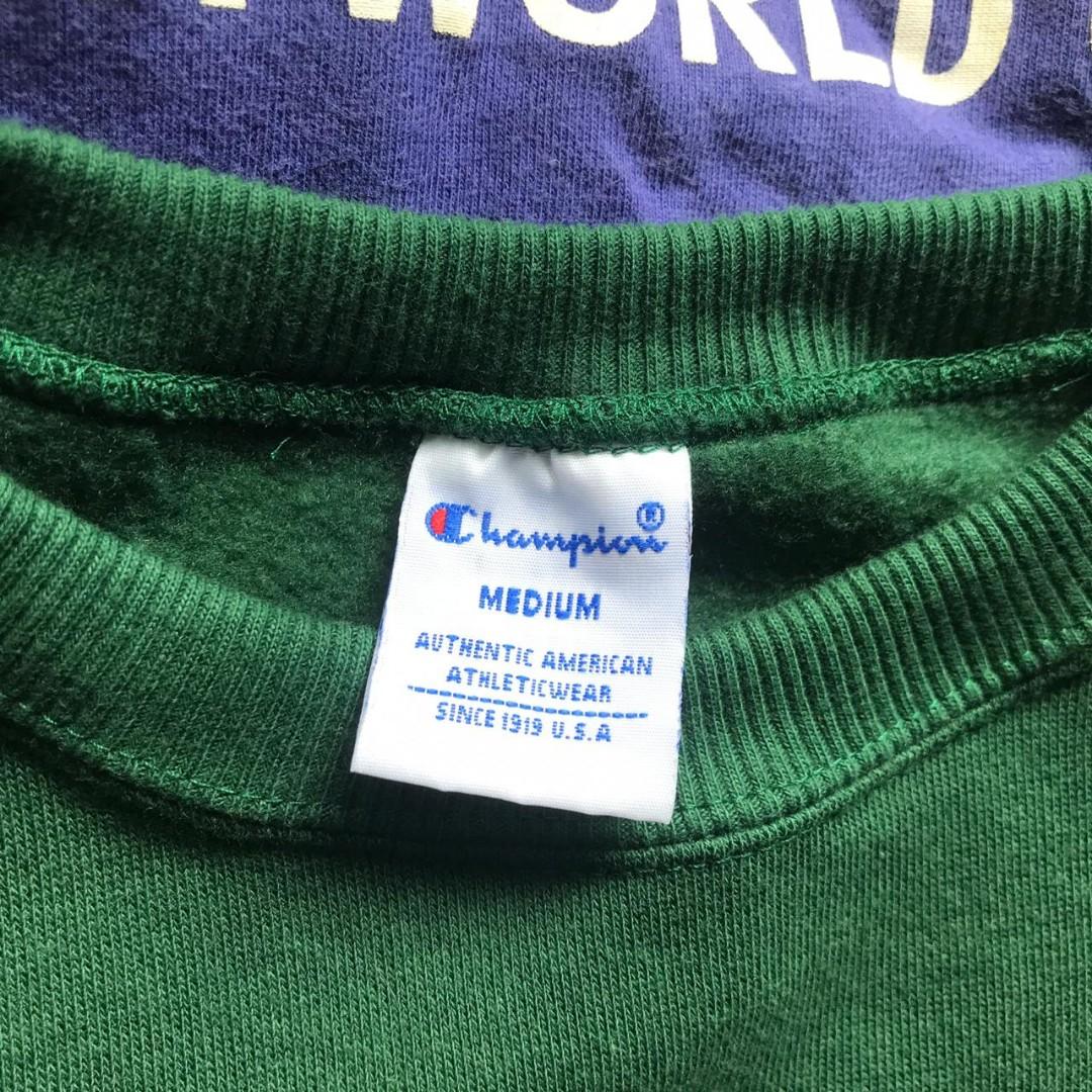Crewneck Champion Script Hijau