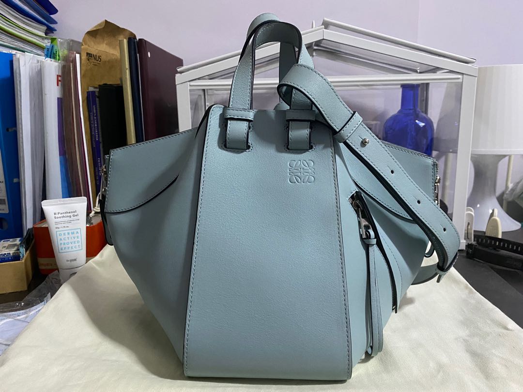 Loewe Hammock Small in Blue Luxury Bags Wallets on Carousell