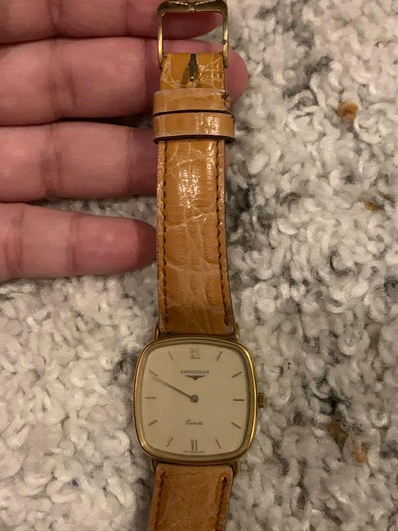 Longines Paris vintage leather watch (Category: Luxury Watches) located in Antipolo. Submitted by munstershupper (Listing ID 1039584190, Image 2). Description: Vintage excellent working condition. Just need to replace batteries. Watch only. 100% authentic or your money back .