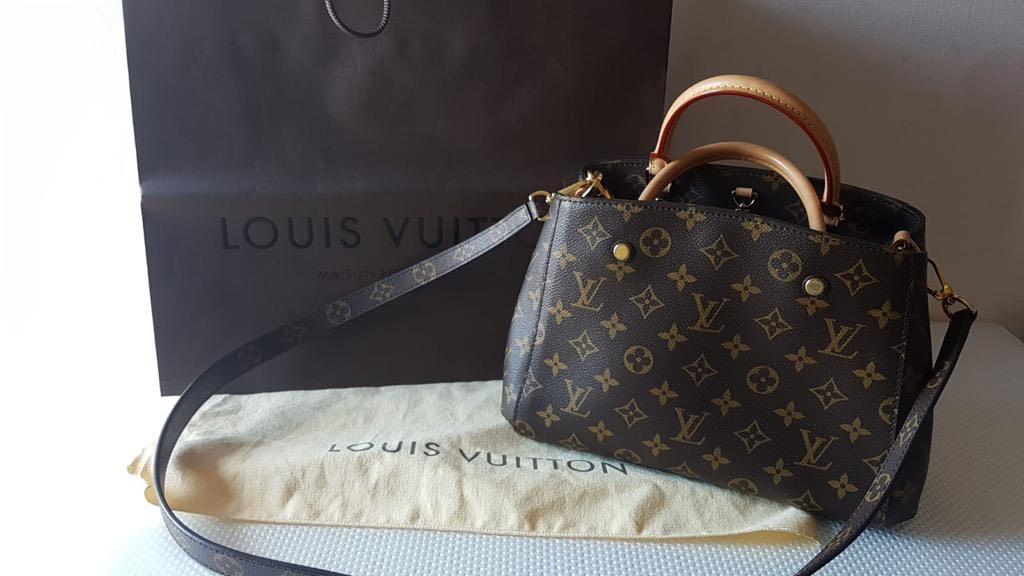 Buy Louis Vuitton Montaigne MM Monogram Handbag Article: M41056 Made in  France Online at desertcartINDIA