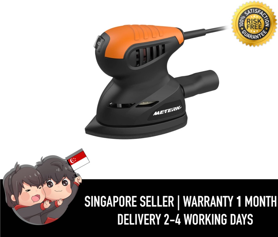 Meterk TS002 Mouse Sander Random Orbital Sander 125W 13500RPM Mouse