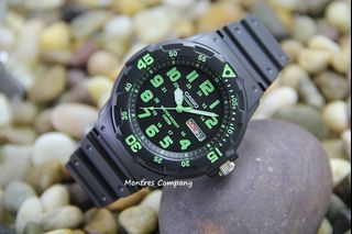 Montres Company 香港註冊公司(32年老店) 卡西歐 CASIO 旋轉計時錶圈 MRW200 MRW200H MRW-200 MRW-200H MRW-200H-3 MRW-200H-3B 綠黑色 十三款色有現貨64206168534529110