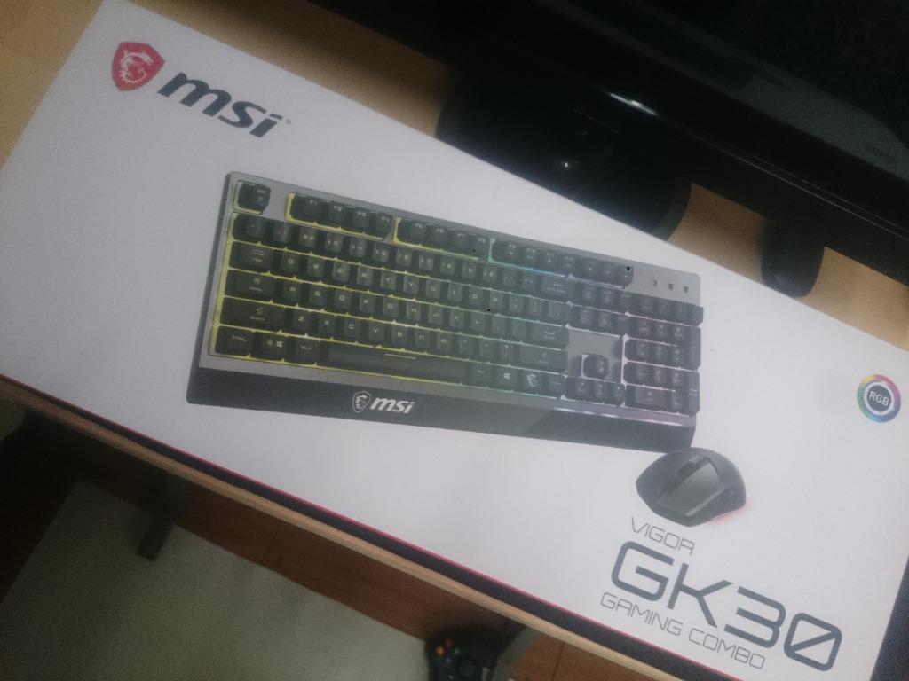 Msi Vigor Gk30 Gaming Combo Rgb With Rgb Gaming Mouse Electronics Computer Parts Accessories On Carousell