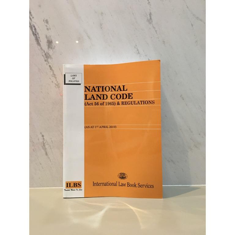 National Land Code Act 56 Of 1965 Regulations Books Stationery Books On Carousell