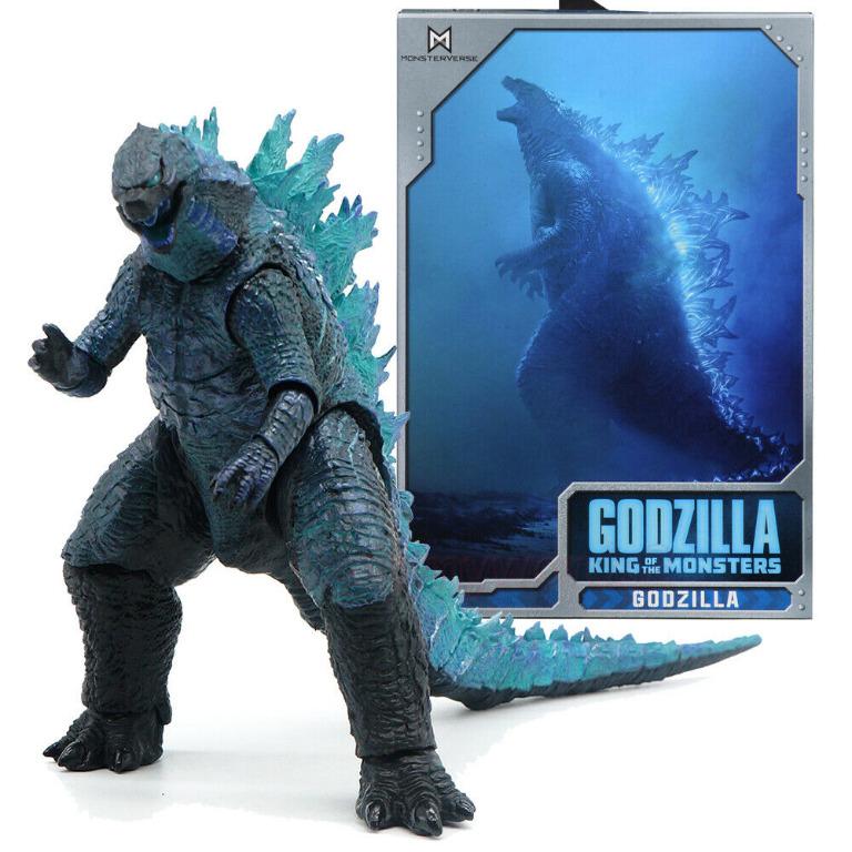 godzilla toy with blue fire