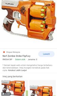 harga nerf zombie strike brainsaw
