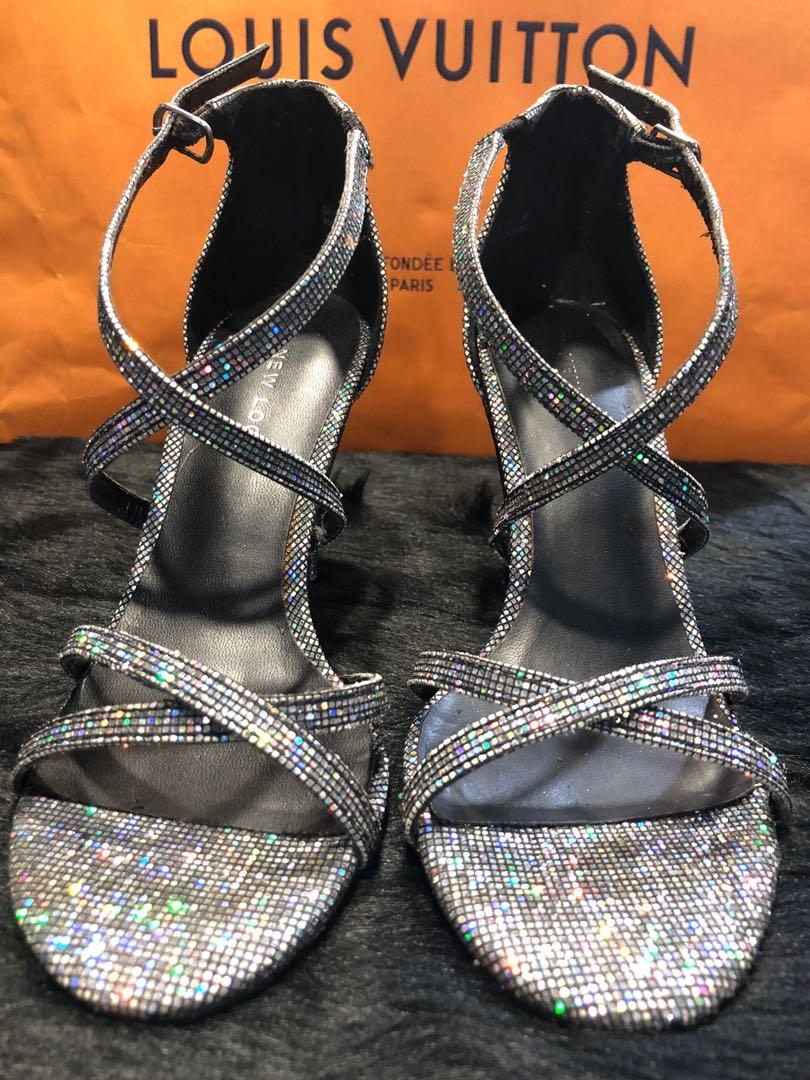 new look glitter sandals