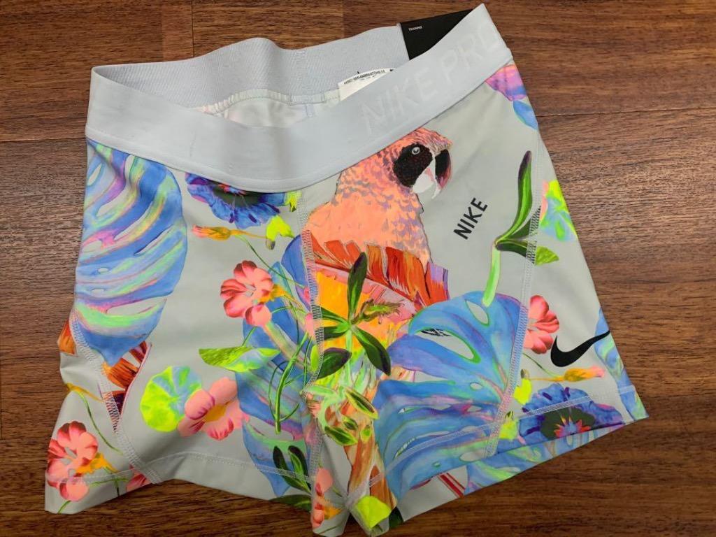 nike pro floral shorts