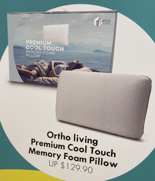 Ortho living 2025 memory foam pillow