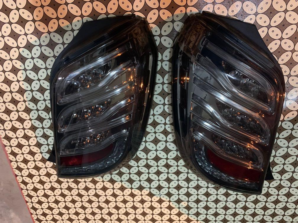 Perodua Axia tail lamp mercedes design light bar smoke Auto