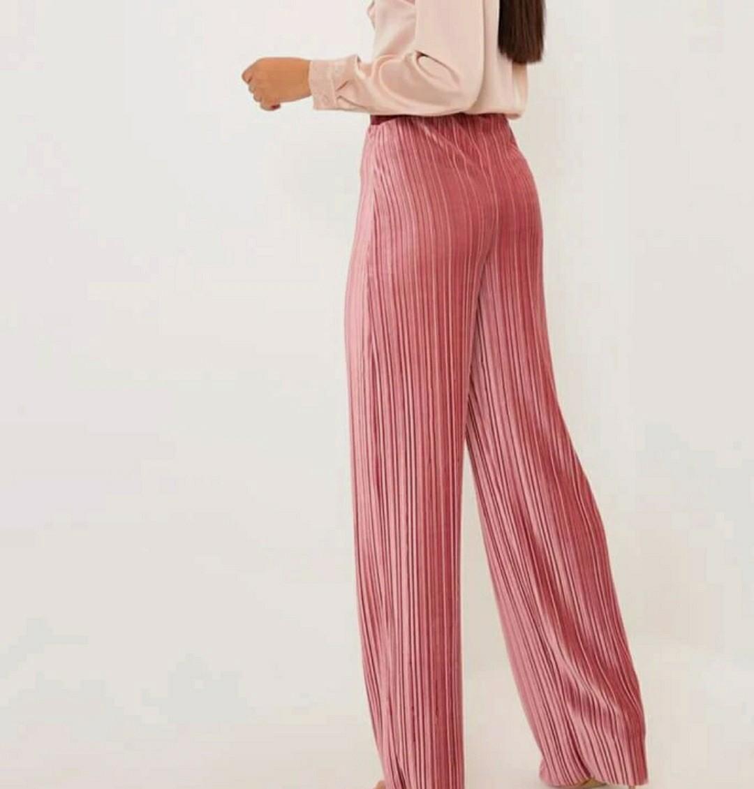 pink velvet pants