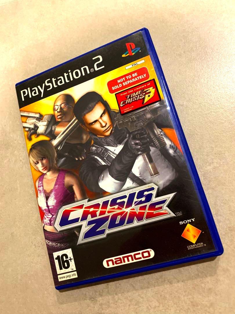 PS2 PlayStation 2 light gun game Crisis Zone, Video Gaming, Video Games
