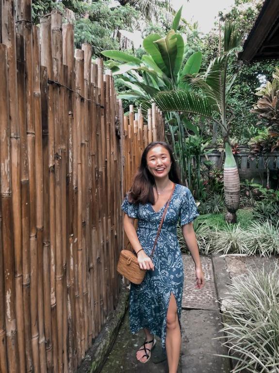 Pull Bear Navy Blue Paisley Print Flutter Sleeve Maxi Dress with