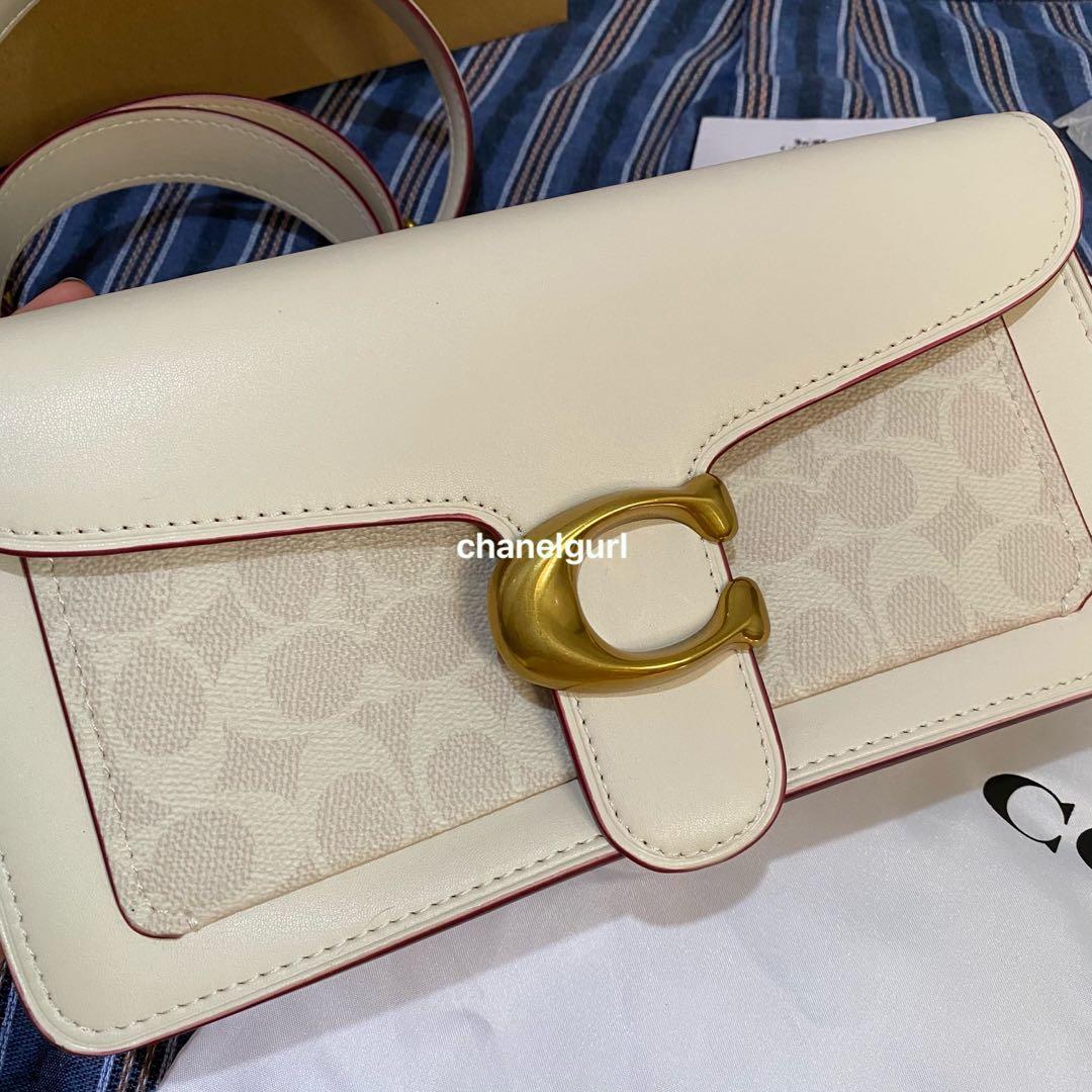 Jual Coach Tabby 26 Signature Canvas in white