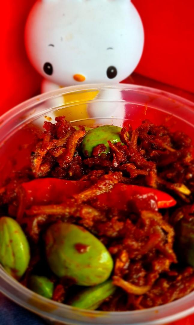 Sambal Petai W Teri Sambal Jengkol Sambal Cumi Petai Sambal Tempe Food Drinks Local F Bs Halal On Carousell