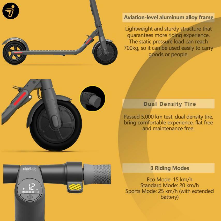 Segway Ninebot E22 (Category: Bicycles) located in Paranaque City. Submitted by floelaoag12 (Listing ID 1039668818, Image 3). Description: 1 year warranty Free delivery within metro manila with free helmet, mask, cellphone holder.